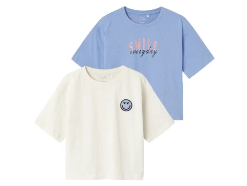 Name It easter egg og jet stream t-shirt med smiley print (2-pack)